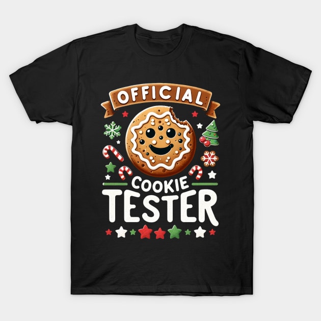 Official Cookie Tester Vintage Christmas Baking T-Shirt by TheCloakedOak